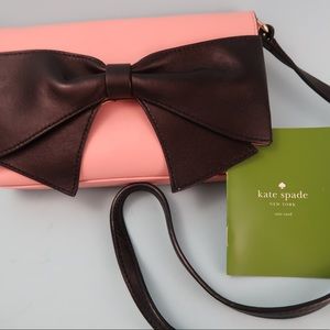 Kate Spade crossbody bag with bow & strap